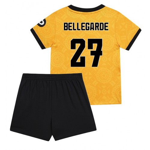 Wolves Jean-Ricner Bellegarde #27 Primera Equipación Niños 2025-26 Manga Corta (+ Pantalones cortos)
